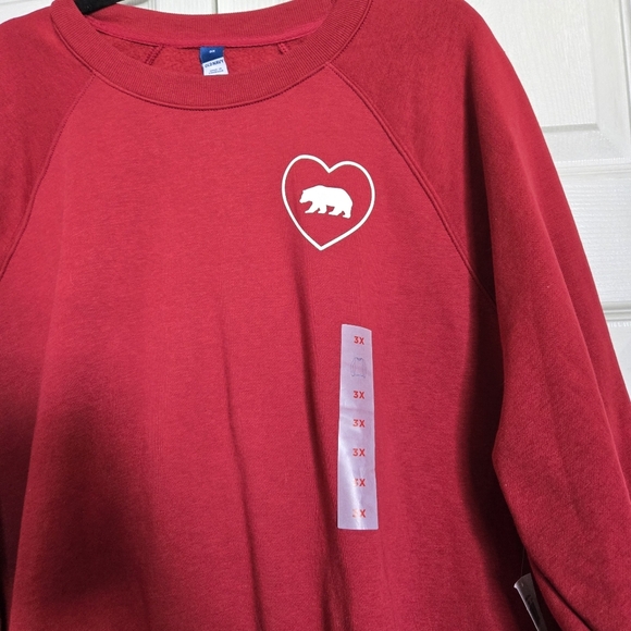 Old Navy NWT Plus Size Crewneck in Burgundy - Size 3x - Picture 2 of 8